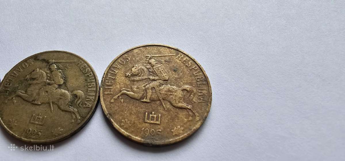 1925 Lietuvos tarpukario centu komplektas - nuotraukos Nr. 5