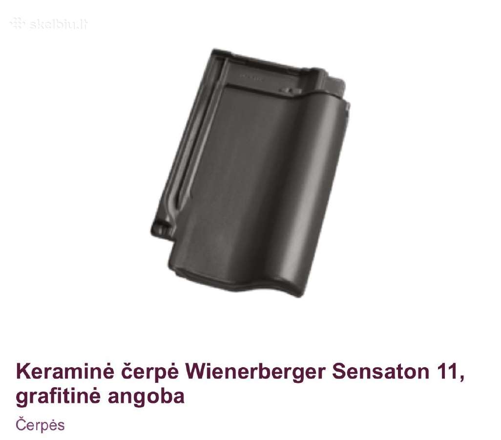Čerpės Wieneberger Sensation 11, grafitinė angoba.