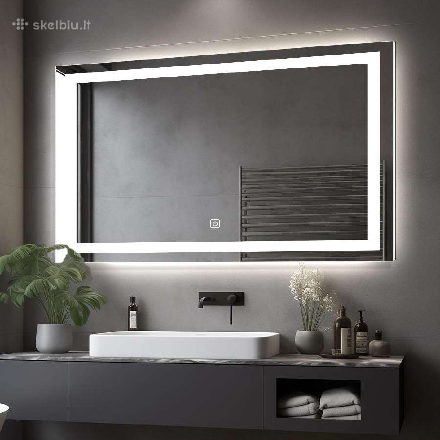LED veidrodis 1 Touch jungikliu ir 3 spalvų - nuotraukos Nr. 3
