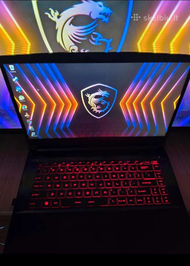 Msi Thin Gf63 12udx Gaming nešiojamas kompiuteris