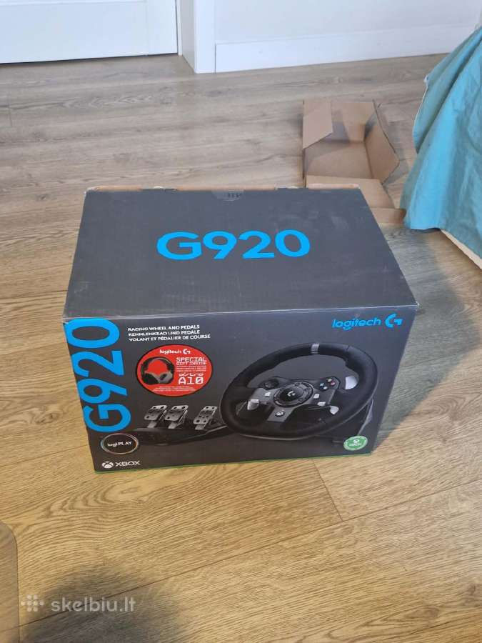 Vairas+pedalai Logitech G920 Driving Force - nuotraukos Nr. 9
