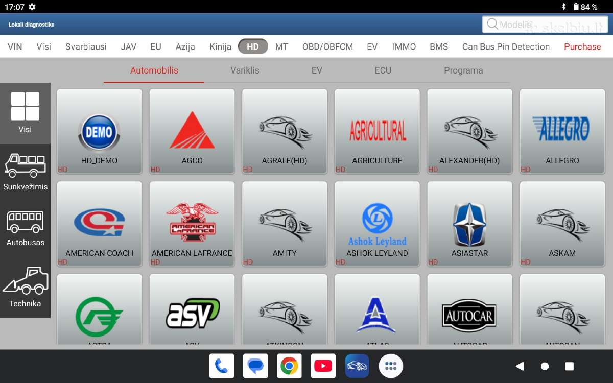 Planšetė Launch Prodiag v8.0 - nuotraukos Nr. 7