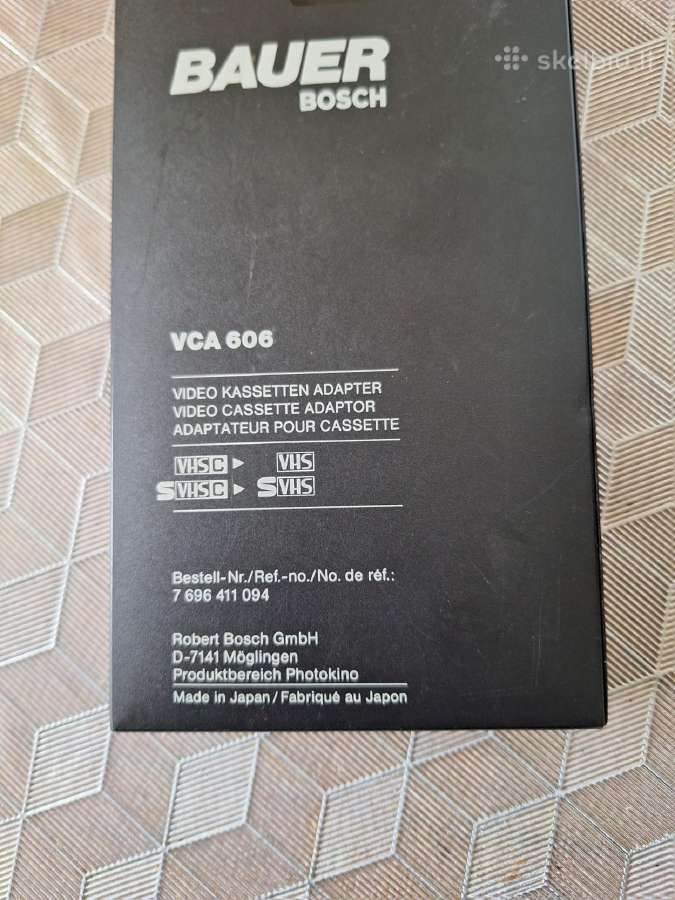 Bauer video kaseciu adapteris