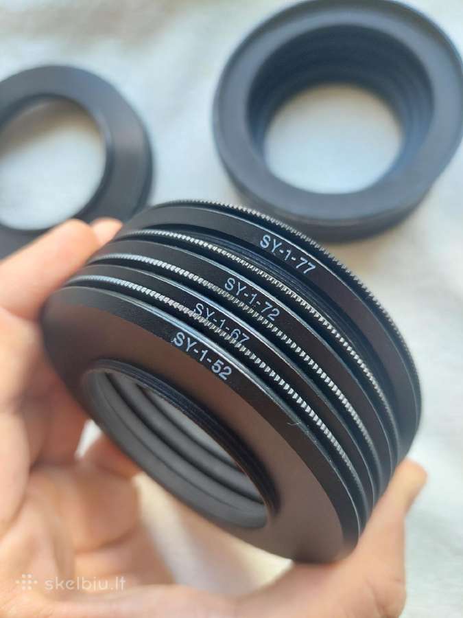 Filtrai 82,77,72,62,58,52,43mm + Filtrų laikikliai - nuotraukos Nr. 34