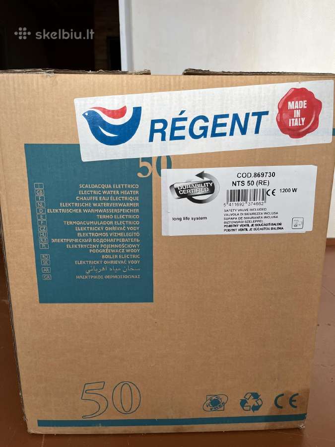 Elektrinis vandens šildytuvas (boileris) Regent