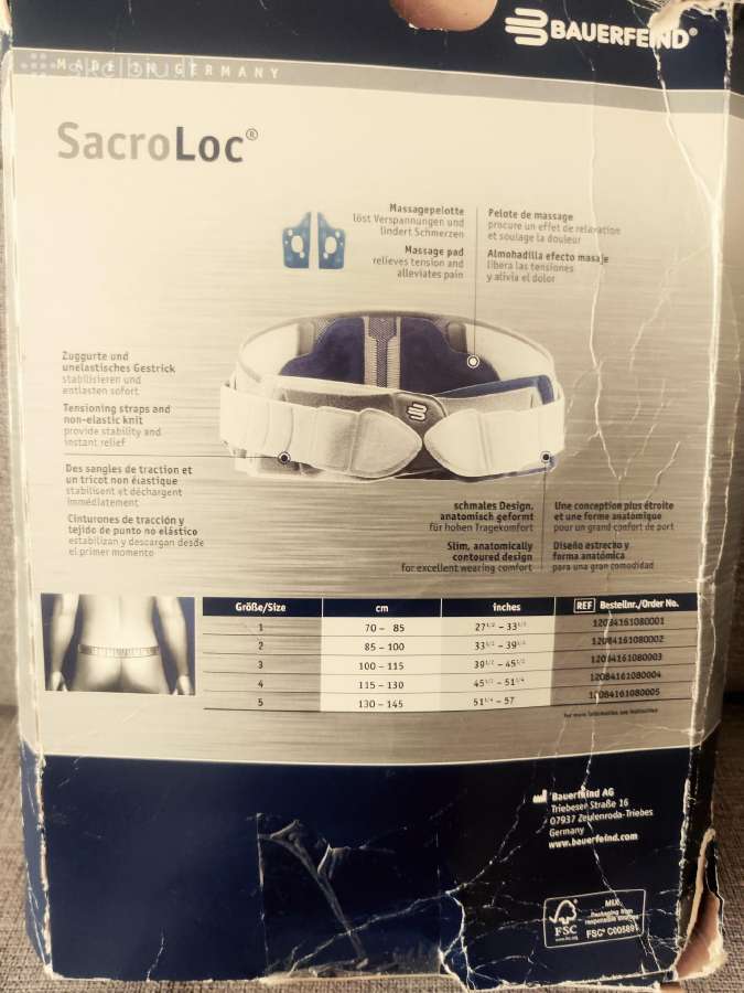 Bauerfeind Lordoloc, Sacroloc juosm. , Vokietija. - nuotraukos Nr. 5