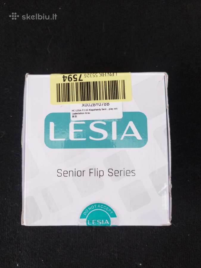 Lesia f2 grey atlenkiamas senjorų telefonas