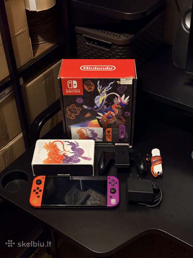 Nintendo Switch Oled, 64gb, Scarlet and Violet ed