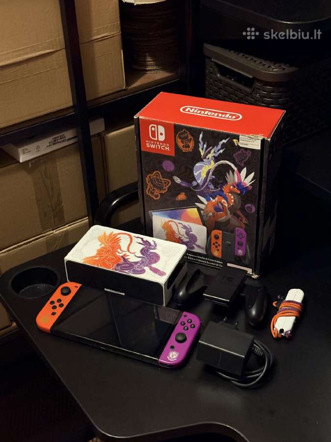 Nintendo Switch Oled, 64gb, Scarlet and Violet ed - nuotraukos Nr. 2