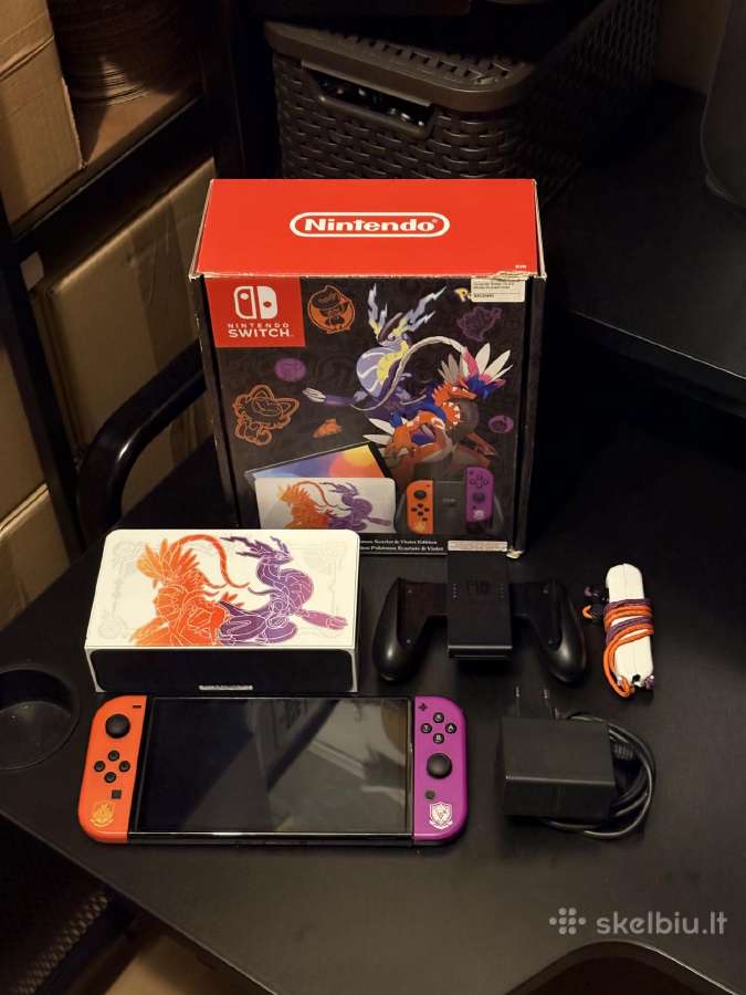Nintendo Switch Oled, 64gb, Scarlet and Violet ed - nuotraukos Nr. 3
