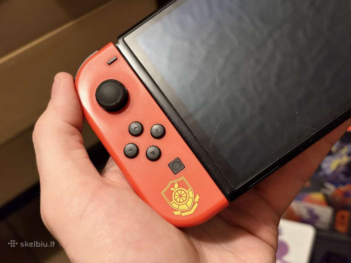 Nintendo Switch Oled, 64gb, Scarlet and Violet ed - nuotraukos Nr. 6
