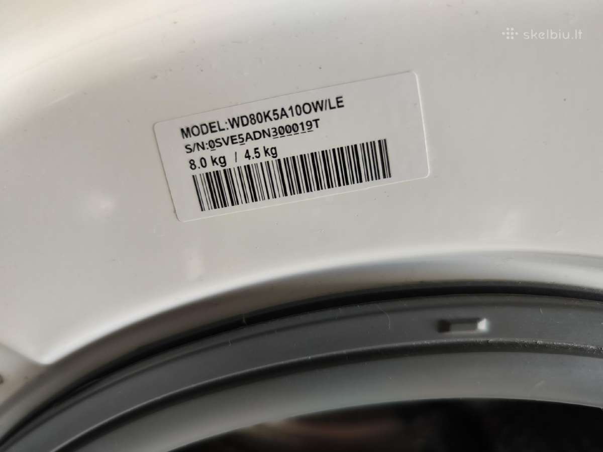 Skalbimo mašina su džiovykle Samsung - nuotraukos Nr. 4