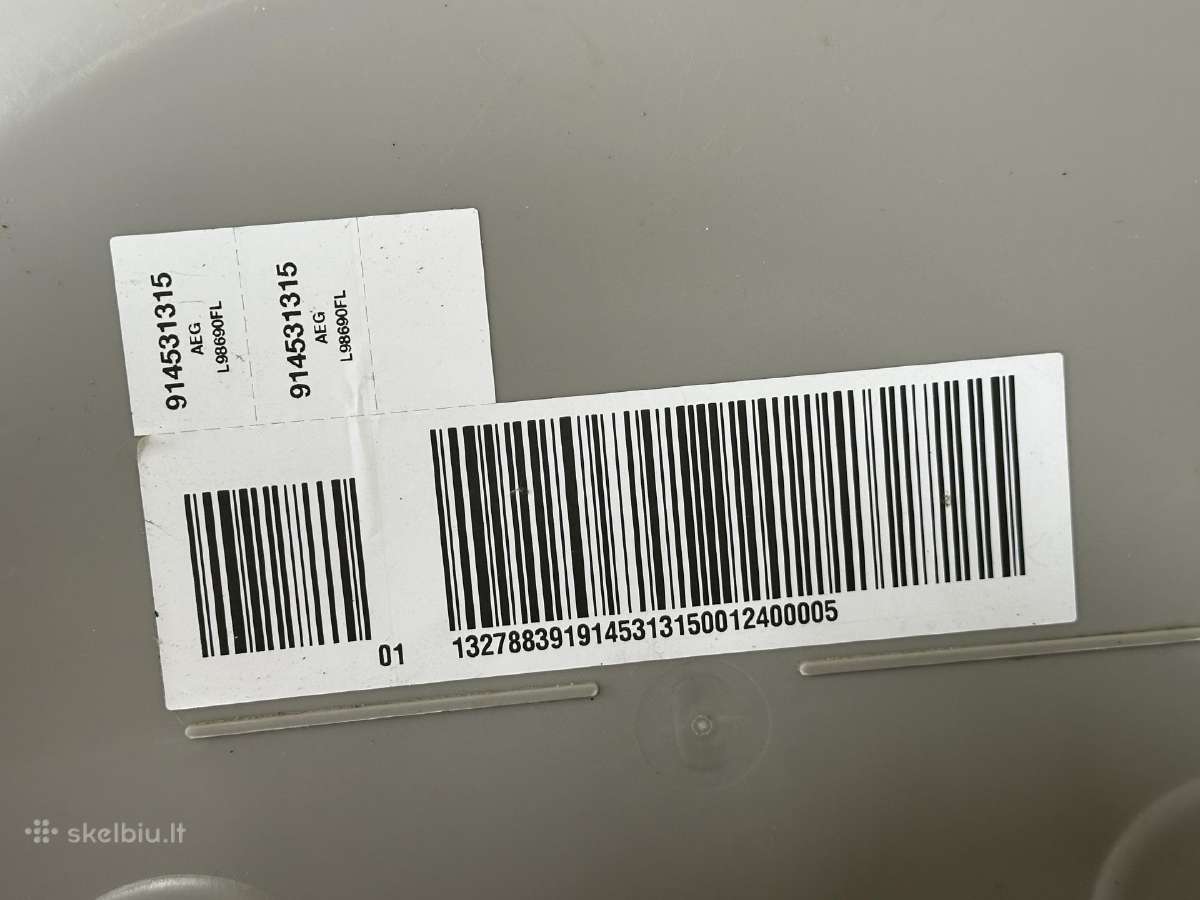 Skalbimo Masina Aeg 9kg A+++ Lavamat Protex Plus - nuotraukos Nr. 8