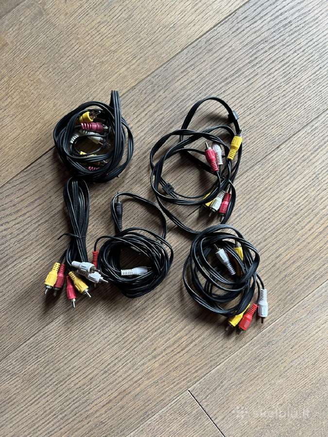 Rca kabeliai 5 vnt