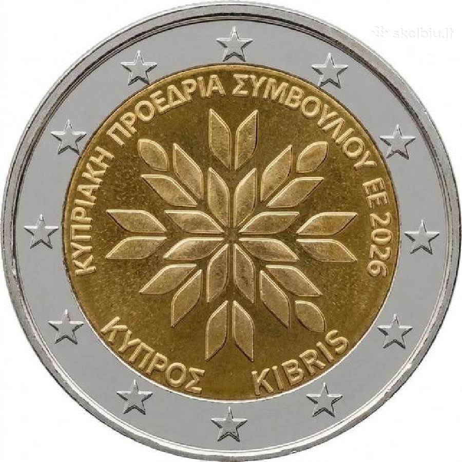 Kipro proginės 2 eurų monetos (Unc) Atnaujintas - nuotraukos Nr. 11