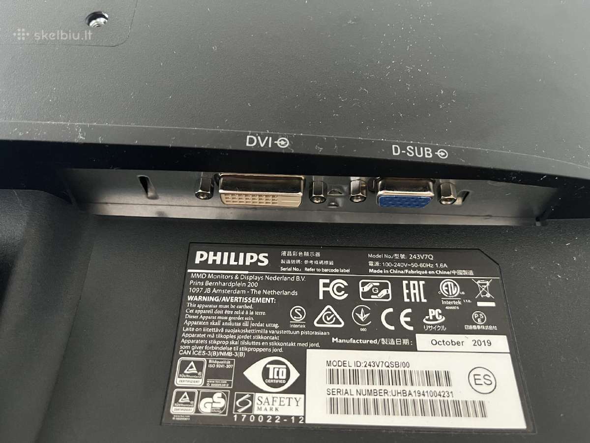 Philips 243v Monitorius - nuotraukos Nr. 3