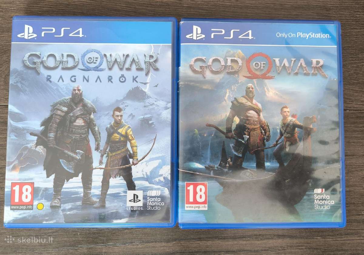 Parduodu Ps4 žaidimus God of War. 2 dalys