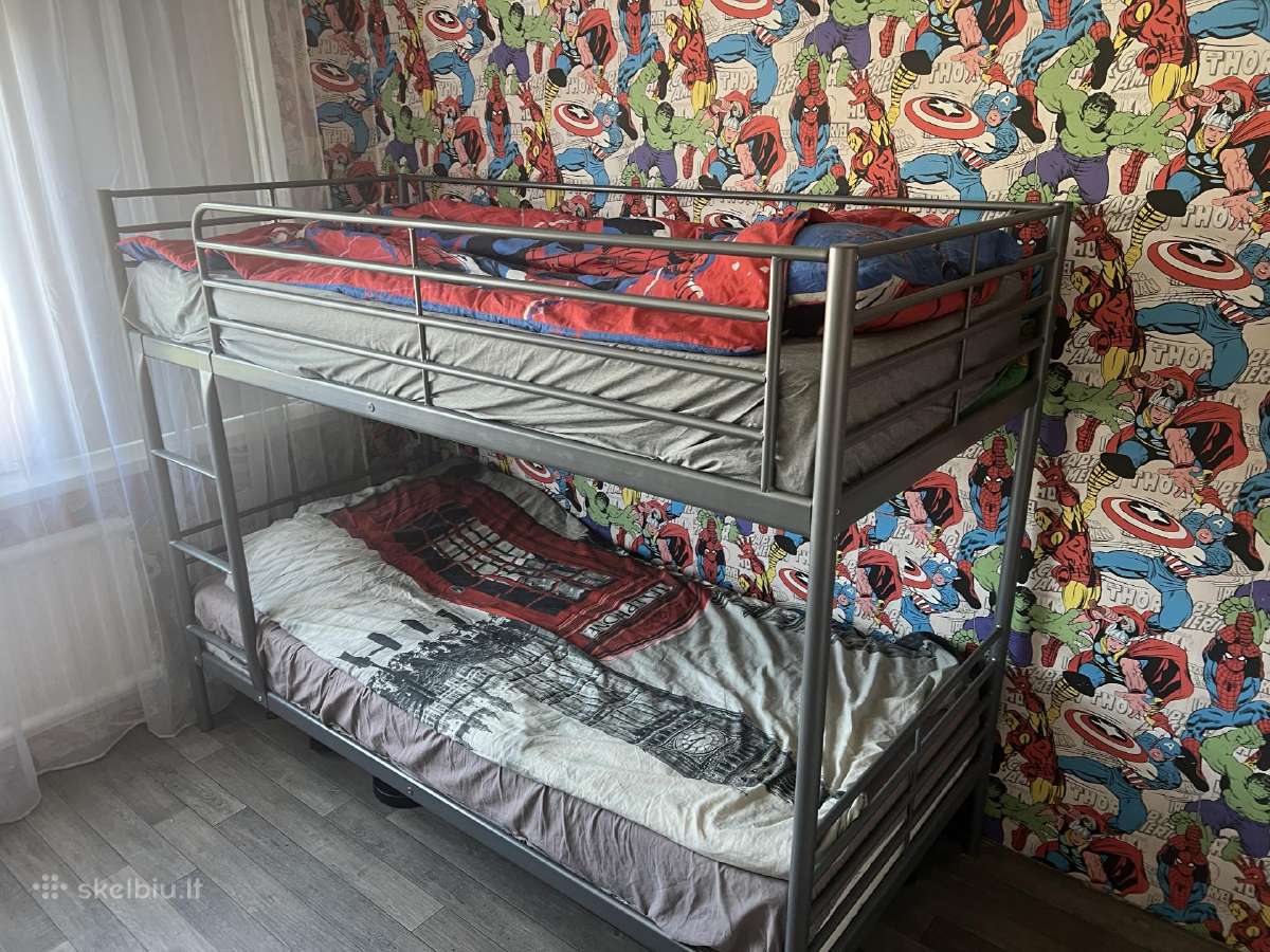 Ikea metalinė dviaukštė lova