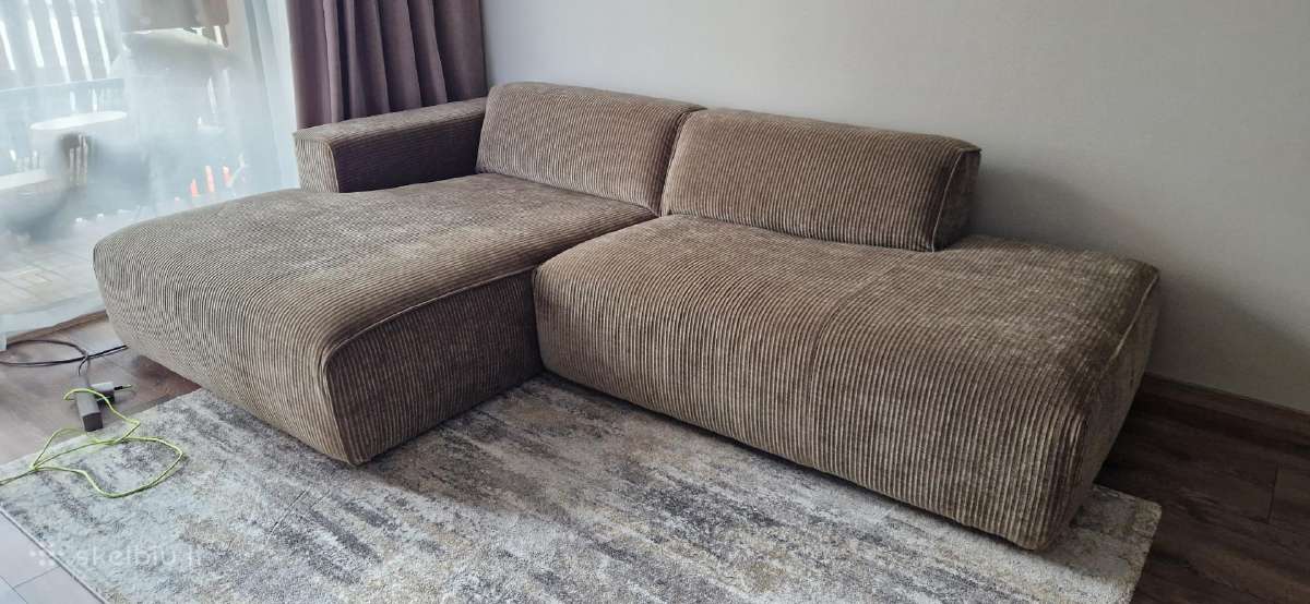Kampine sofa - atnaujintas audinys, hr porolonai