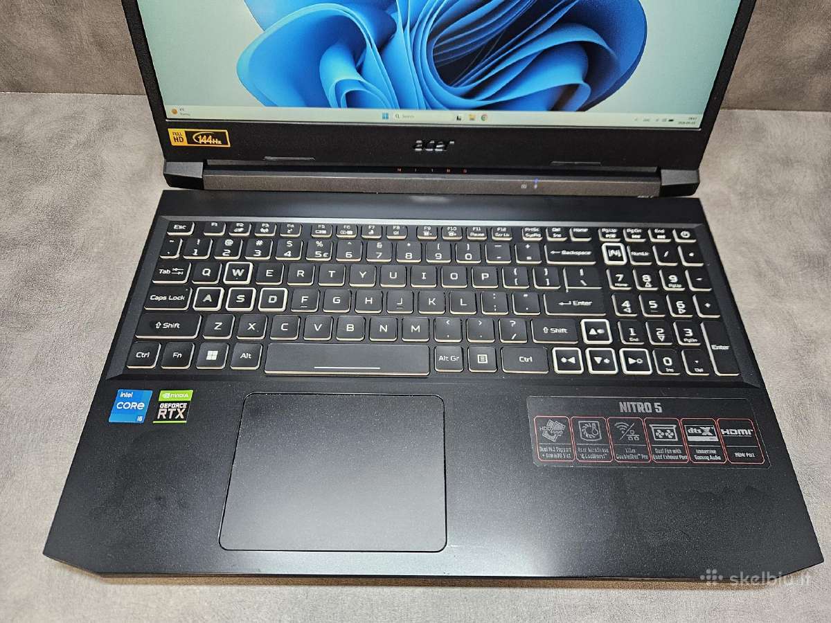 Acer Nitro/15.6"/i5-11400h/16r/512ssd/rtx 3060 6g - nuotraukos Nr. 2