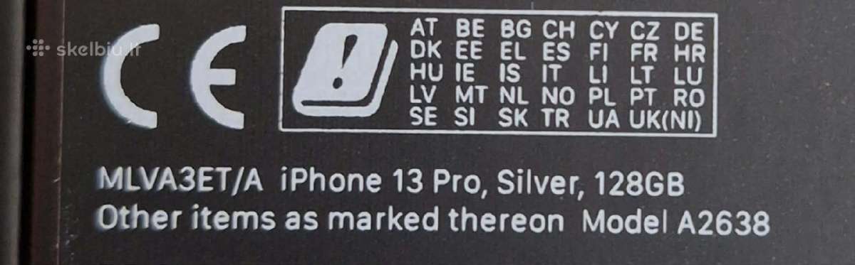 iPhone 13pro, 128 GB - nuotraukos Nr. 5