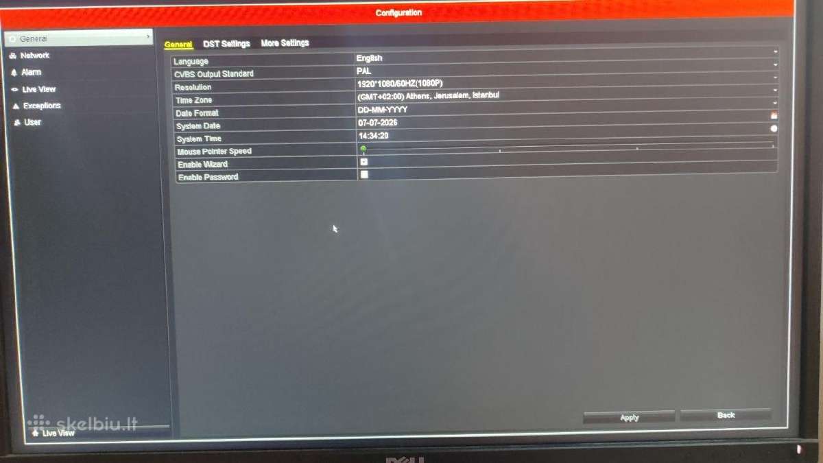 Hikvision DS-7204hwi-sh Nvr 500 HDD - nuotraukos Nr. 3