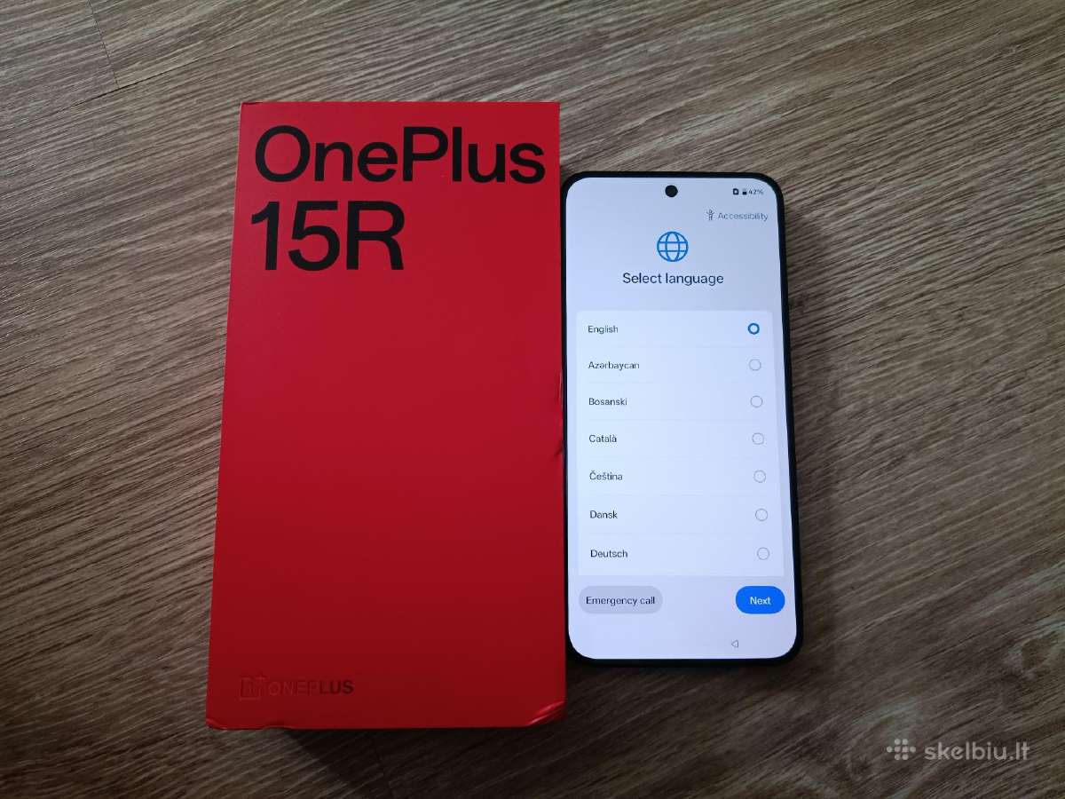 Tik ispakuotas Oneplus 15r 12/256gb
