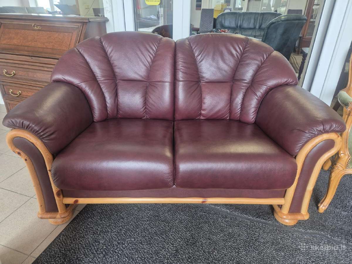 Kaip nauja! Natūralios odos sofa - nuotraukos Nr. 2