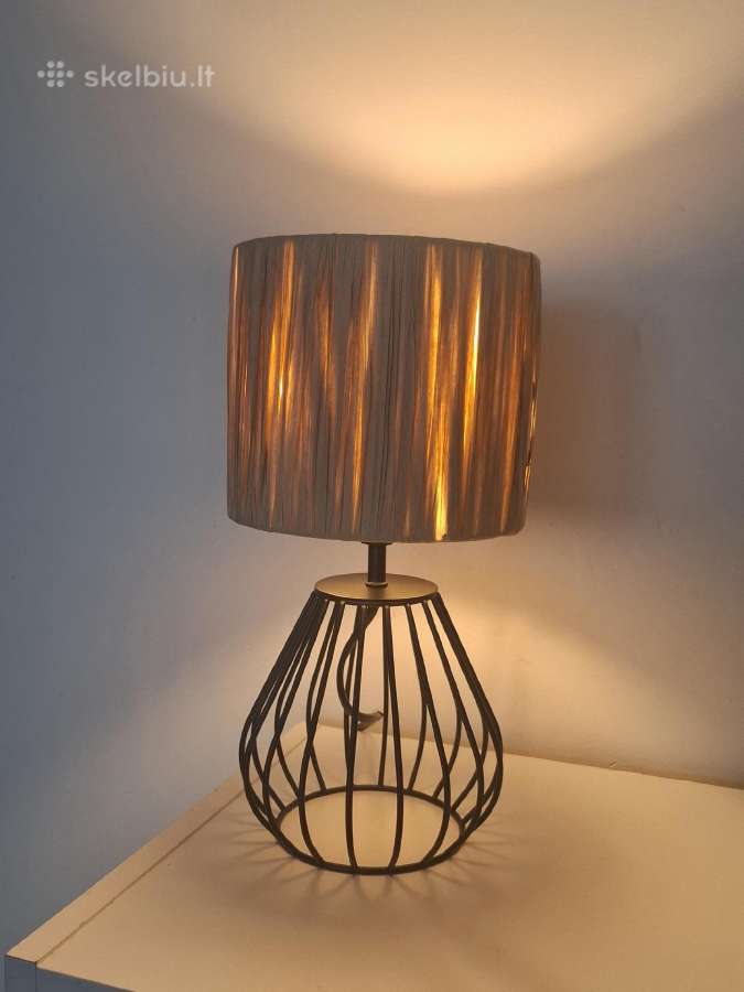 Boho stalinė lempa su LED lempute – 29 cm