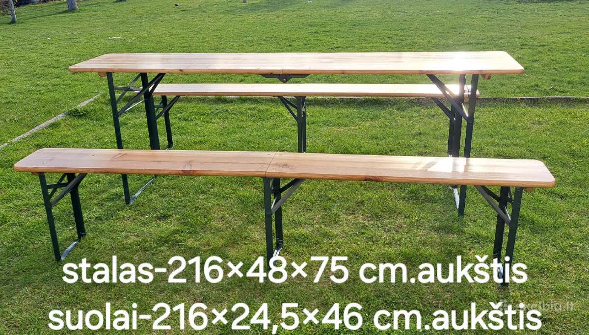 Medžio baldai terasai,balkonui ir jiems pasėdukai - nuotraukos Nr. 2