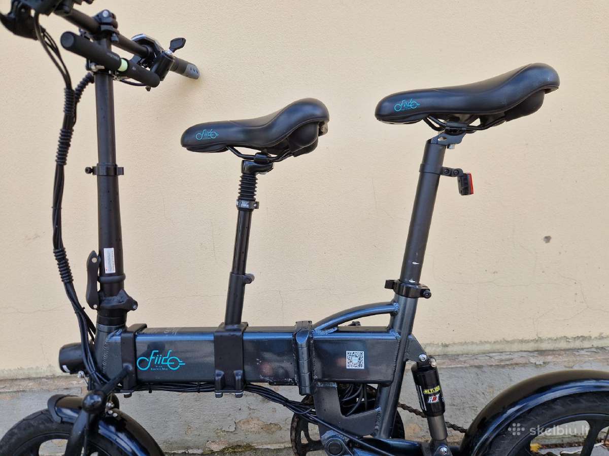 Elektrinis dviratis Fiido D2 su papildoma sėdyne - nuotraukos Nr. 5