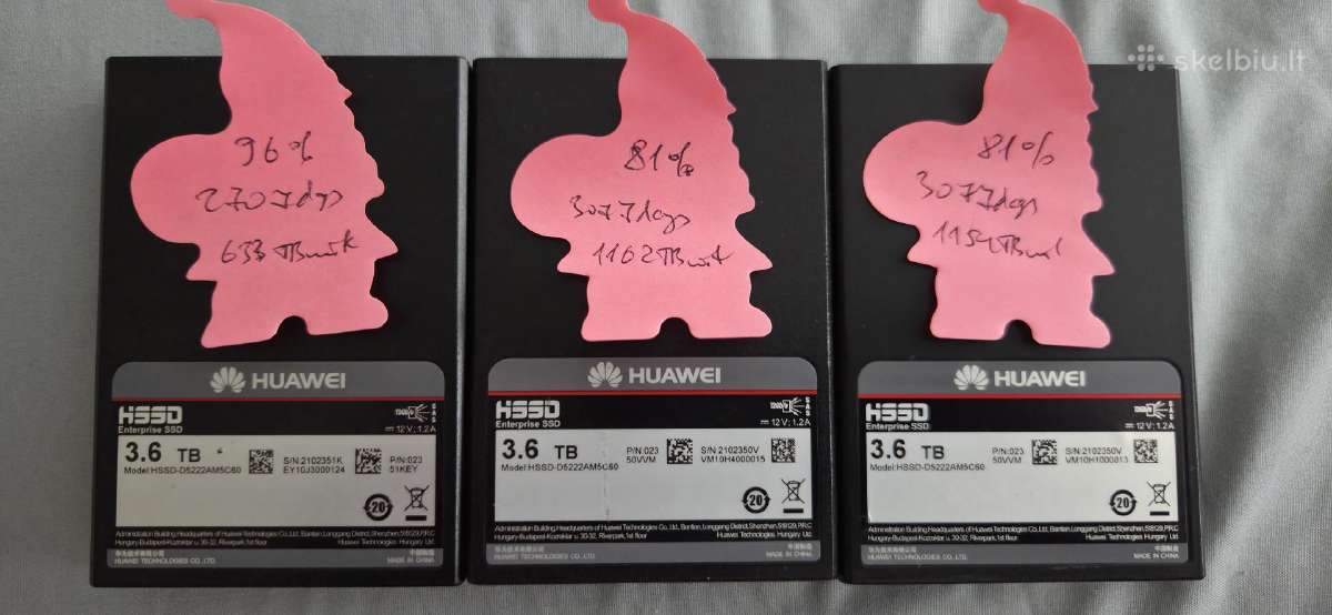 Sas SSD 3.6tb 1.92tb 12gb/s, 800gb 6gb/s - nuotraukos Nr. 2