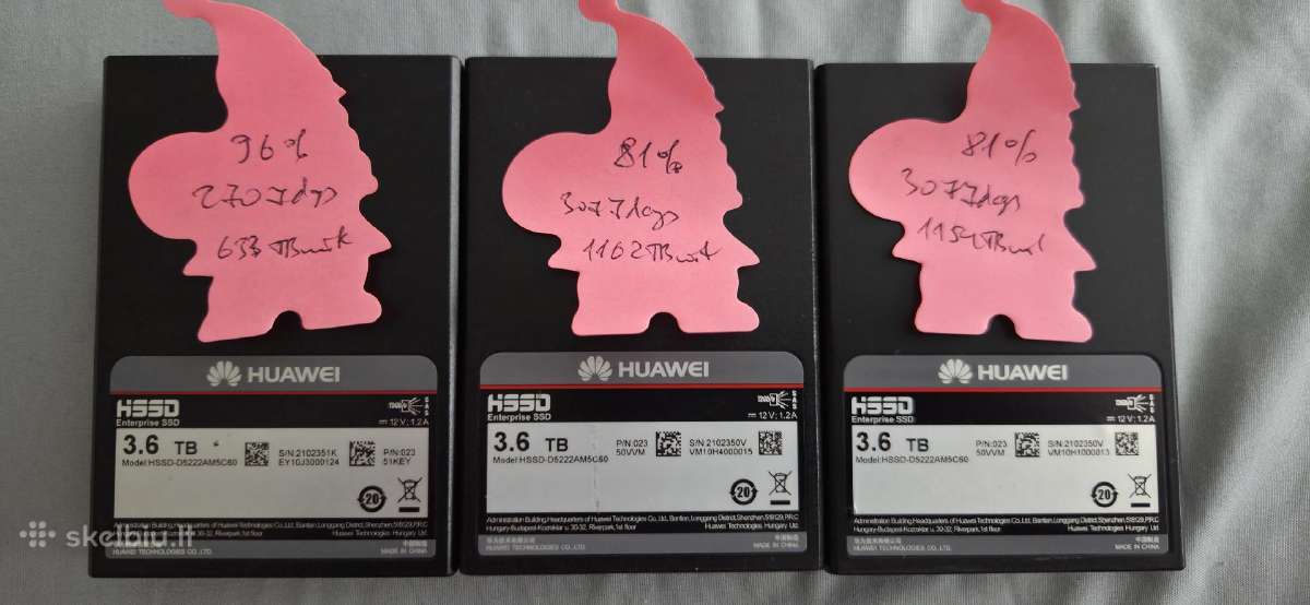 U.2 2tb, Sas SSD 7.68tb, 3.6tb 12gb/s, 800gb,400gb - nuotraukos Nr. 12