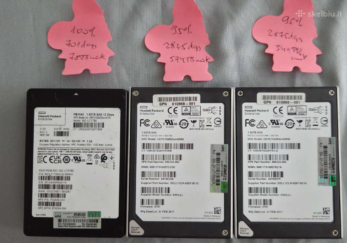 Sas SSD 3.6tb 1.92tb 12gb/s, 800gb 6gb/s - nuotraukos Nr. 7