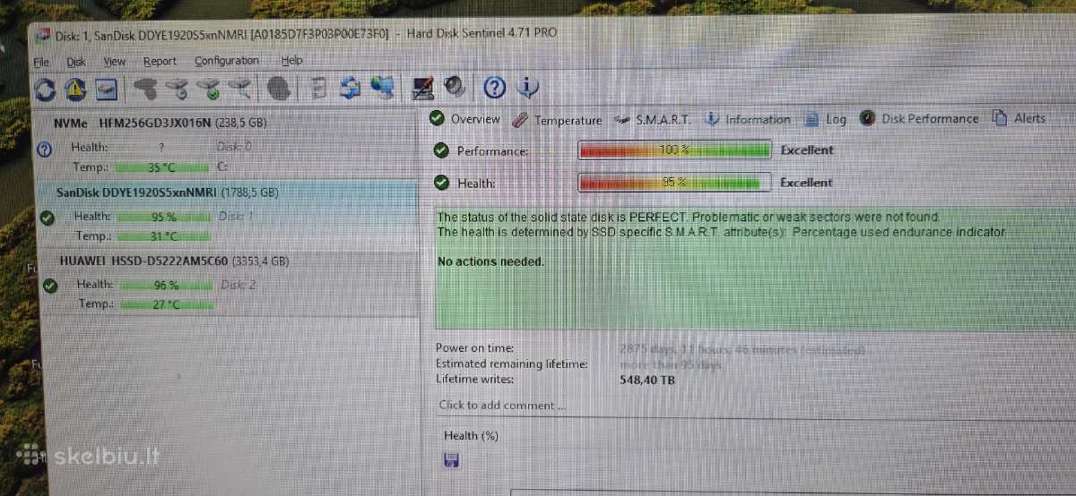 Sas SSD 3.6tb 1.92tb 12gb/s, 800gb 6gb/s - nuotraukos Nr. 8
