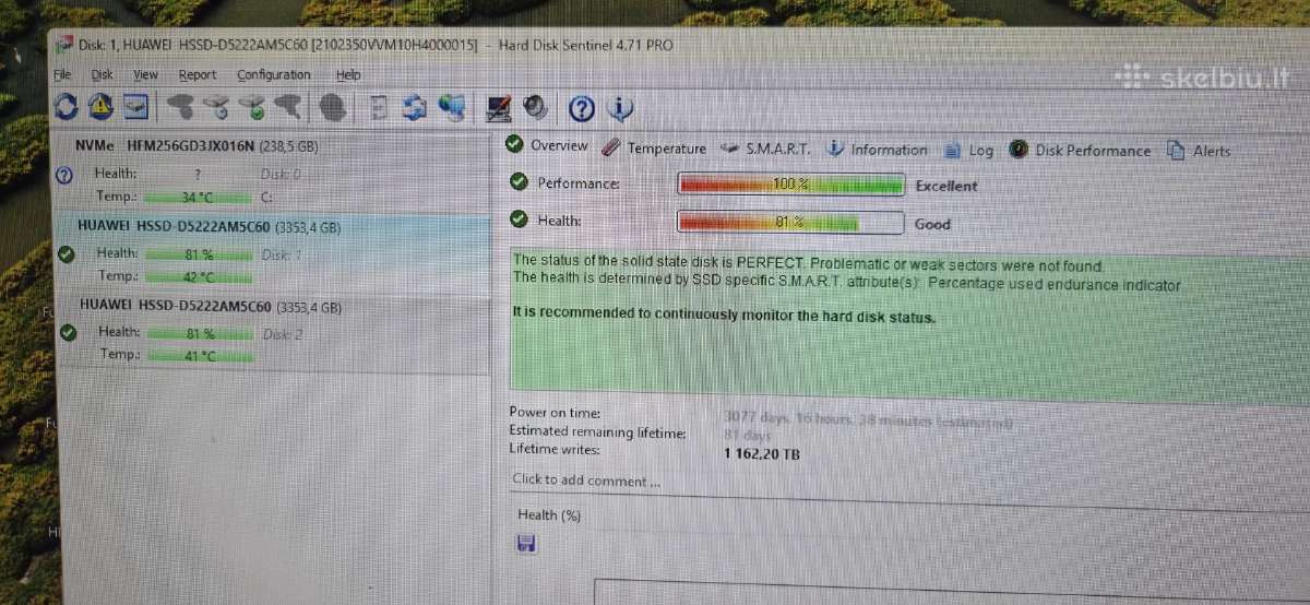 Sas SSD 3.6tb 1.92tb 12gb/s, 800gb 6gb/s - nuotraukos Nr. 4
