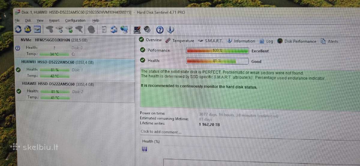 Sas SSD 7.68tb, 3.6tb 12gb/s, 800gb 24gb/s, 400gb - nuotraukos Nr. 8