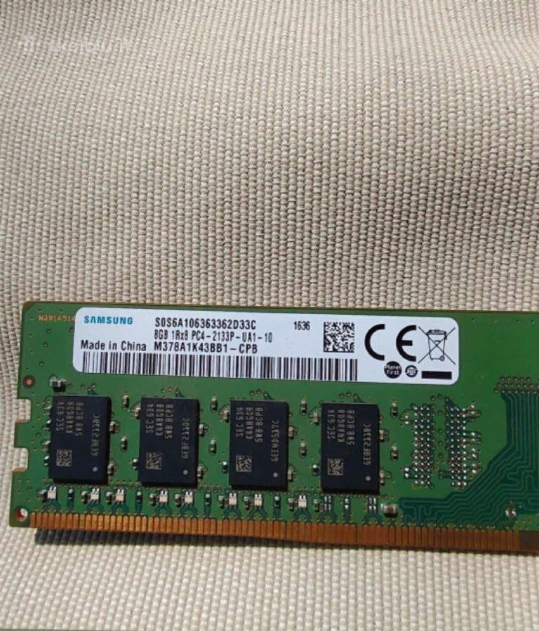Naudoti ddr4 16gb samsung.