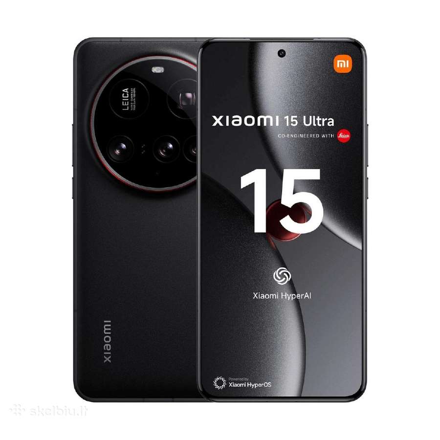 Naujas Xiaomi 15 Ultra/512gb/16gb, Black