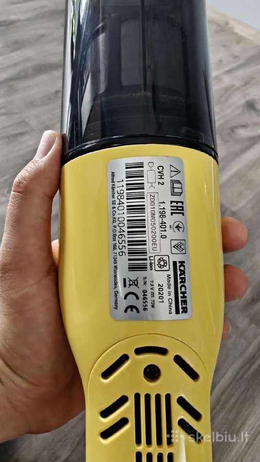 Karcher Cvh 2 Rankinis Siurblys 70w - nuotraukos Nr. 2