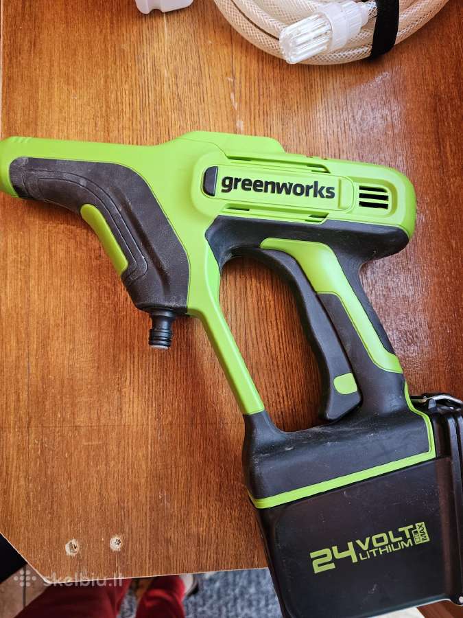 Greenworks 24v Akumuliatorinė plovykla - nuotraukos Nr. 4