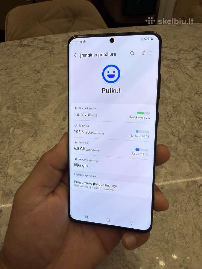 Samsung s20 ultra, 12/128gb - nuotraukos Nr. 3