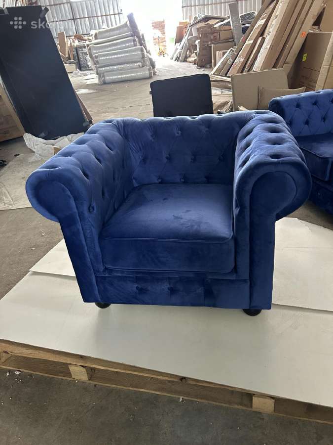 Nauji Chesterfield sofa ir fotelis - nuotraukos Nr. 6