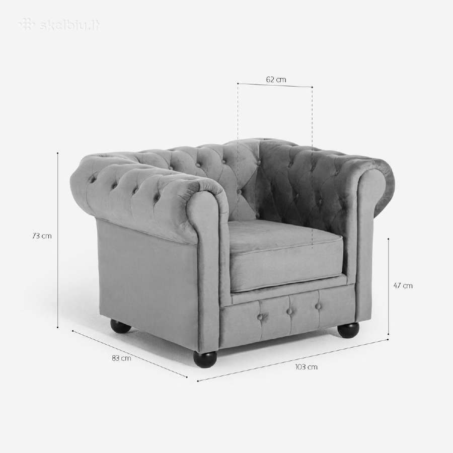 Nauji Chesterfield sofa ir fotelis - nuotraukos Nr. 15