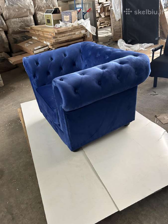 Nauji chesterfield baldai sofa ir fotelis - nuotraukos Nr. 7