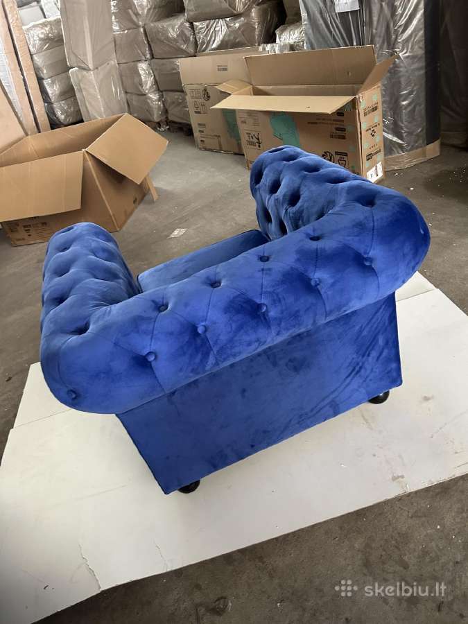 Nauji chesterfield baldai, sofa ir fotelis - nuotraukos Nr. 9