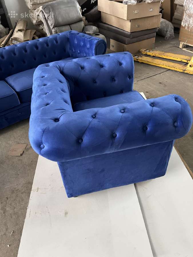 Nauji chesterfield baldai, sofa ir fotelis - nuotraukos Nr. 10