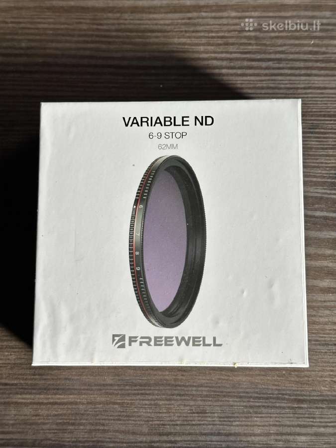 Freewell 62mm Nd Variable Nd Filter 6–9 Stop - nuotraukos Nr. 3