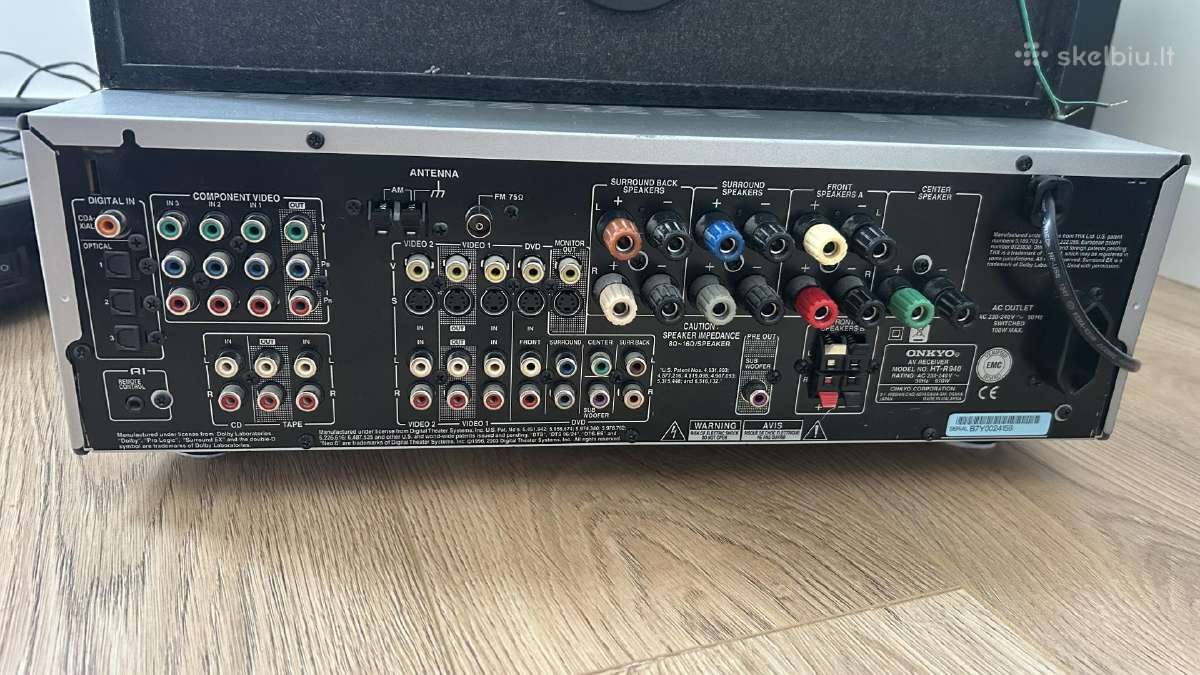Onkyo 7.1 Thx namų kino sistema - nuotraukos Nr. 4