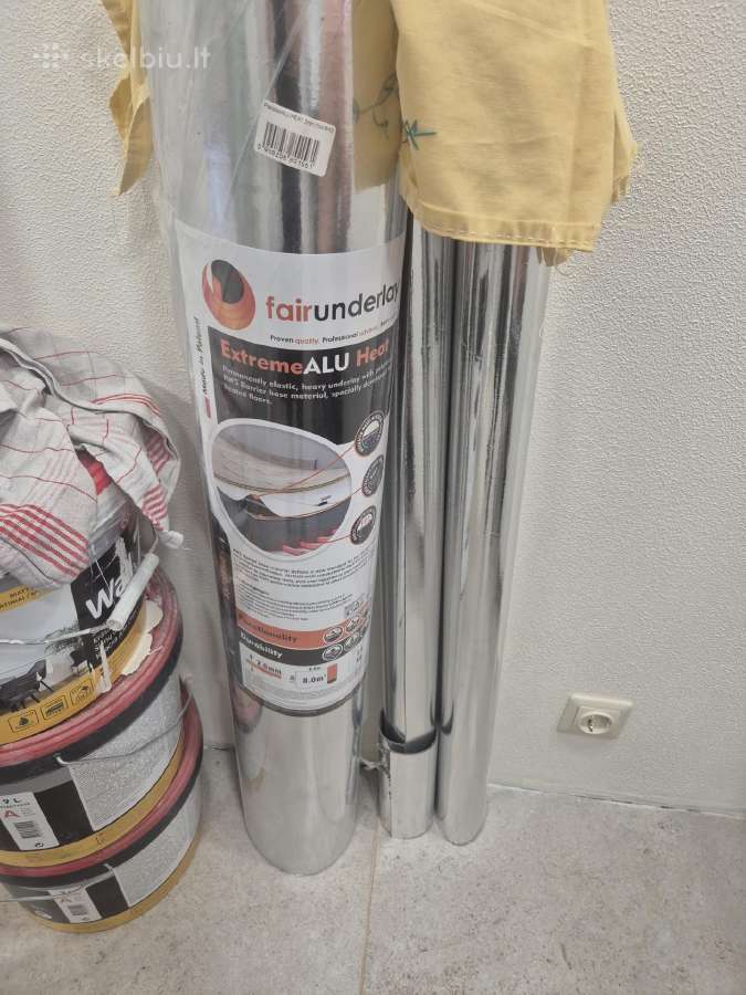 Šildomų grindų paklotas